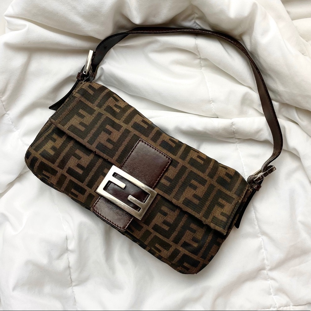 SOLD Extremely Rare Fendi Zucca Baguette Bag